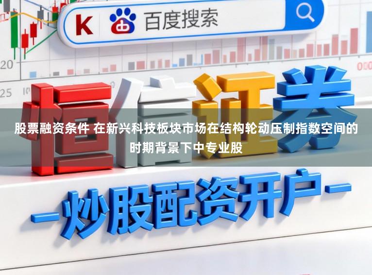 股票融资条件 在新兴科技板块市场在结构轮动压制指数空间的时期背景下中专业股
